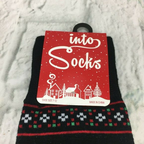 Ugly Christmas Socks "It's About to Get Ugly" Men's Crew Socks Shoe Size 7-12 - Picture 4 of 5